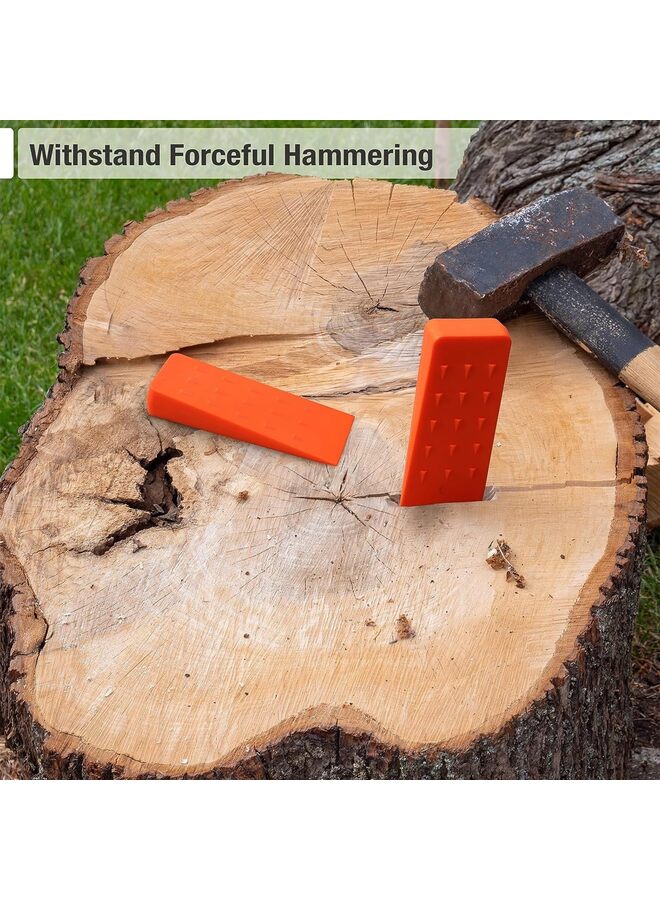 LAMAY Spiked felling wedges, splitting wedges, plastic wedges, felling tools and equipment, chain saw wedges for trees（Red） - Image 3